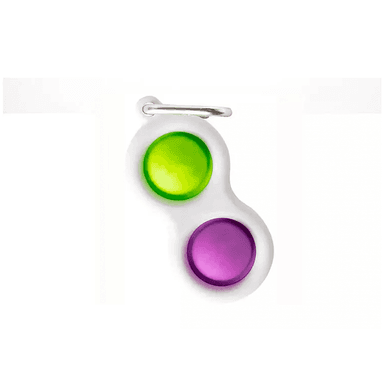 PACK DE 2 LLAVEROS POP IT ANTIESTRÉS DE SILICONA HOYUELOS - 2