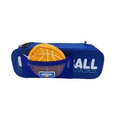 CARTUCHERA ESCOLAR BASKETBALL AZUL