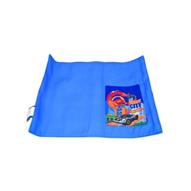 INDIVIDUAL CON PORTA CUBIERTOS AZUL HOT WHEELS ORIGINAL