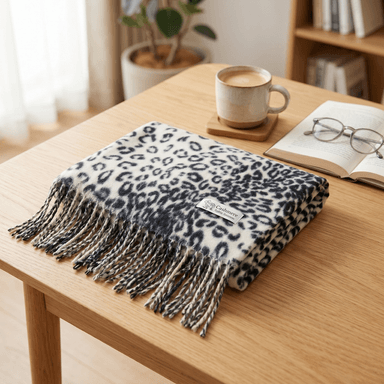 BUFANDA CHAL ANIMAL PRINT GRIS - 1