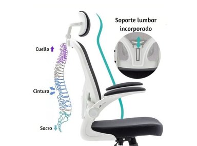 SILLA DE ESCRITORIO MODELO CENTURY NEGRO - 3