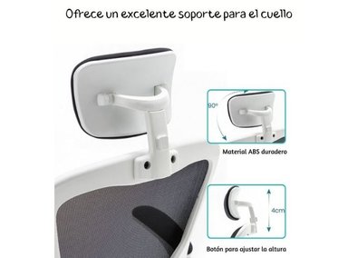 SILLA DE ESCRITORIO MODELO CENTURY NEGRO - 5