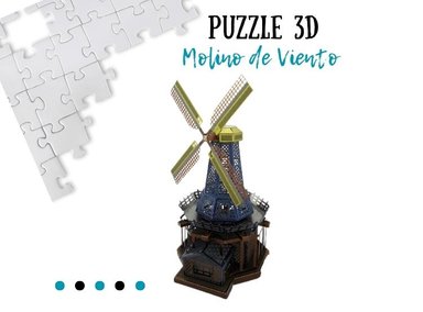 ROMPECABEZAS SHEEPBUSTER ARMABLE 3D MOLINO PARA NIÑOS Y ADULTOS