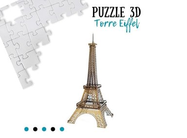 ROMPECABEZAS SHEEPBUSTER ARMABLE 3D TORRE EIFFEL PARA NIÑOS Y ADULTOS - 1
