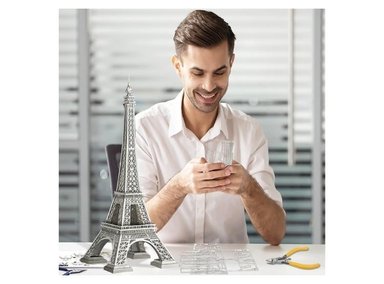 ROMPECABEZAS SHEEPBUSTER ARMABLE 3D TORRE EIFFEL PARA NIÑOS Y ADULTOS - 3