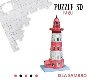 ROMPECABEZAS ARMABLE 3D FARO PARA NIÑOS Y ADULTOS