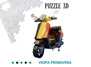 ROMPECABEZAS SHEEPBUSTER ARMABLE 3D VESPA PARA NIÑOS Y ADULTOS