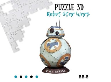 ROMPECABEZAS ARMABLE 3D BB 8 PARA NIÑOS Y ADULTOS - 1