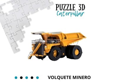 ROMPECABEZAS ARMABLE 3D VOLQUETE PARA NIÑOS Y ADULTOS