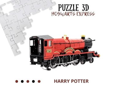 ROMPECABEZAS ARMABLE 3D TREN HARRY PARA NIÑOS Y ADULTOS - 1