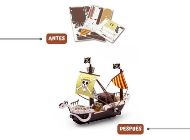 ROMPECABEZAS ARMABLE 3D BARCO PIRATA PARA NIÑOS Y ADULTOS - 2