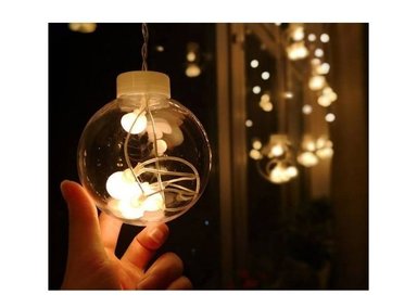 GUIRNALDAS NAVIDEÑAS CASCADA CON FORMA DE ESFERA