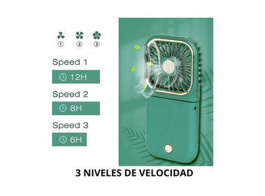 MINI VENTILADOR PORTATIL SHEEPBUSTER PERSONAL 5 EN 1 VERDE - 5