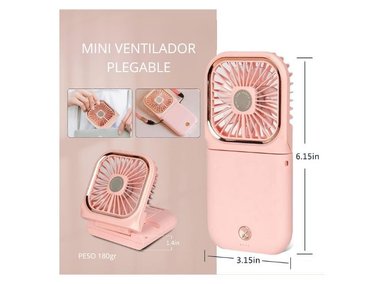 MINI VENTILADOR PORTATIL SHEEPBUSTER PERSONAL 5 EN 1 ROSA - 5