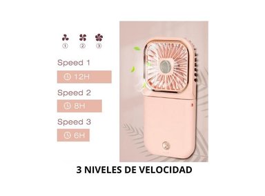 MINI VENTILADOR PORTATIL SHEEPBUSTER PERSONAL 5 EN 1 ROSA - 6