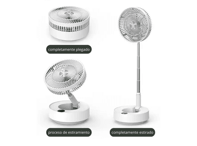 VENTILADOR PORTATIL SHEEPBUSTER PEDESTAL 12 WATTS HUMIDIFICADOR INALAMBRICO CONTROL REMOTO BLANCO