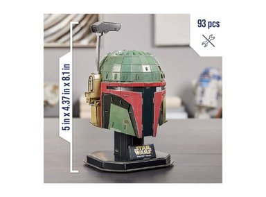 ROMPECABEZAS ARMABLE 4D CARTÓN BOBA FETT 11CM ALTO - 2