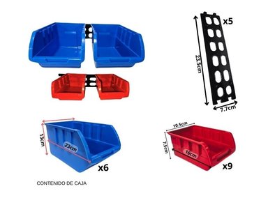 ACCESORIOS HERRAMIENTAS SHEEPBUSTER AZUL CON ROJO MULTICOLOR ORGANIZADOR DE HERRAMIENTAS MOD 02