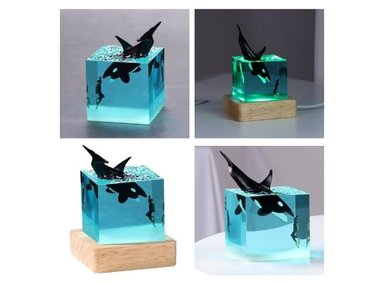 LÁMPARA DE NOCHE DECORATIVA 3D ORCA
