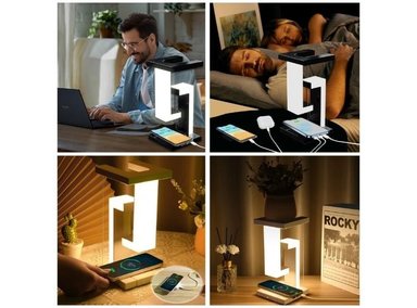 LÁMPARA MAGNÉTICA LED INALÁMBRICA 3 EN 1 NEGRA