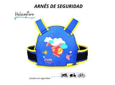 CINTURÓN DE SEGURIDAD HELICOPTERO PARA MOTO BICI