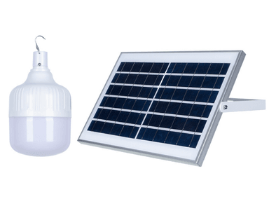 FOCO DE LUZ LED SOLAR 100W RECARGABLE PORTATIL