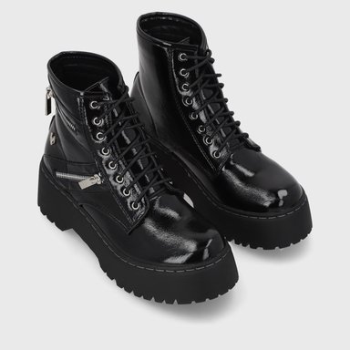 BOTINES MUJER GOTTA NEGRO BORCEGO 15182 - 3