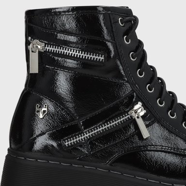 BOTINES MUJER GOTTA NEGRO BORCEGO 15182 - 6