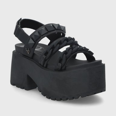 SANDALIAS MUJER GOTTA NEGRO PLATAFORMA 15675 - 2