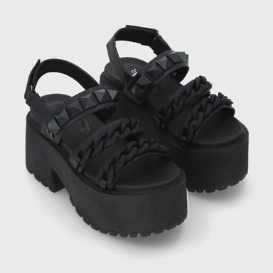 SANDALIAS MUJER GOTTA NEGRO PLATAFORMA 15675 - 3