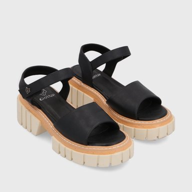 SANDALIAS MUJER GOTTA NEGRO PLATAFORMA 35161 - 3