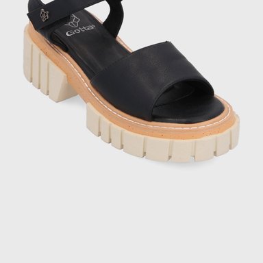 SANDALIAS MUJER GOTTA NEGRO PLATAFORMA 35161 - 6