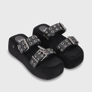 SANDALIAS MUJER GOTTA NEGRO PLATAFORMA 55961 - 3