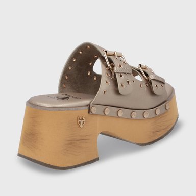 SANDALIAS MUJER GOTTA DORADO PLATAFORMA 35266 - 5
