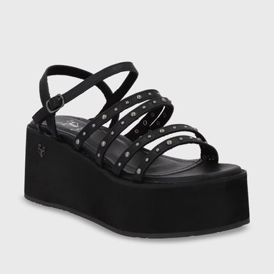 SANDALIAS MUJER GOTTA NEGRO PLATAFORMA 15629 - 2