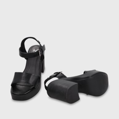 SANDALIA TACO NEGRA MUJER 65922 GOTTA - 7