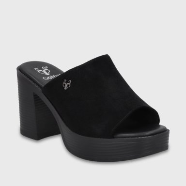 SANDALIA TACO NEGRA MUJER 65920 GOTTA - 2