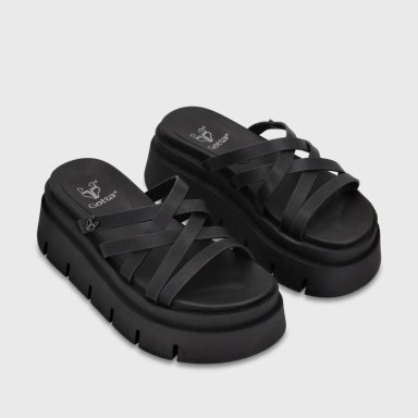 SANDALIA PLATAFORMA NEGRA MUJER 65810 GOTTA - 3