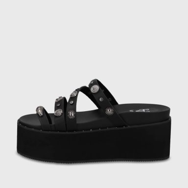 SANDALIA PLATAFORMA NEGRA MUJER 1566G GOTTA - 4