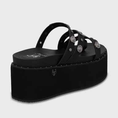 SANDALIA PLATAFORMA NEGRA MUJER 1566G GOTTA - 5
