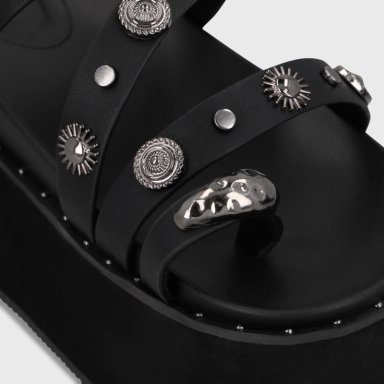 SANDALIA PLATAFORMA NEGRA MUJER 1566G GOTTA - 6