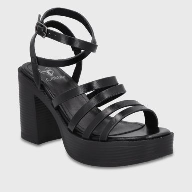 SANDALIA TACO NEGRA MUJER 65921 GOTTA - 2