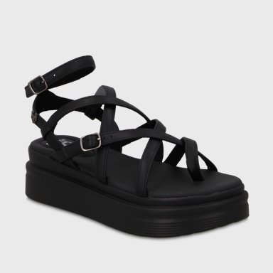 SANDALIA PLATAFORMA NEGRA MUJER 43017 GOTTA - 2