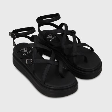 SANDALIA PLATAFORMA NEGRA MUJER 43017 GOTTA - 3