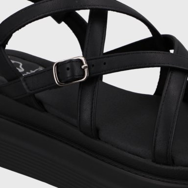 SANDALIA PLATAFORMA NEGRA MUJER 43017 GOTTA - 6