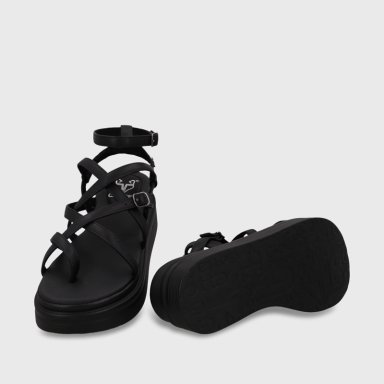 SANDALIA PLATAFORMA NEGRA MUJER 43017 GOTTA - 7
