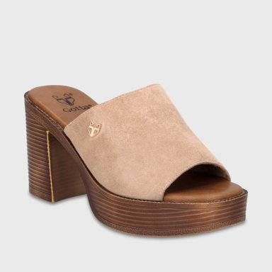 SANDALIA TACO BEIGE MUJER 65920 GOTTA - 2