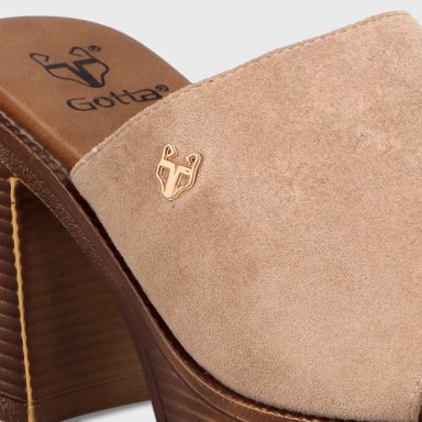 SANDALIA TACO BEIGE MUJER 65920 GOTTA - 6