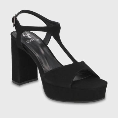 SANDALIA TACO NEGRA MUJER 65910 GOTTA - 2