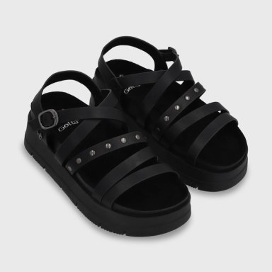 SANDALIA PLATAFORMA NEGRA MUJER 55231 GOTTA - 3